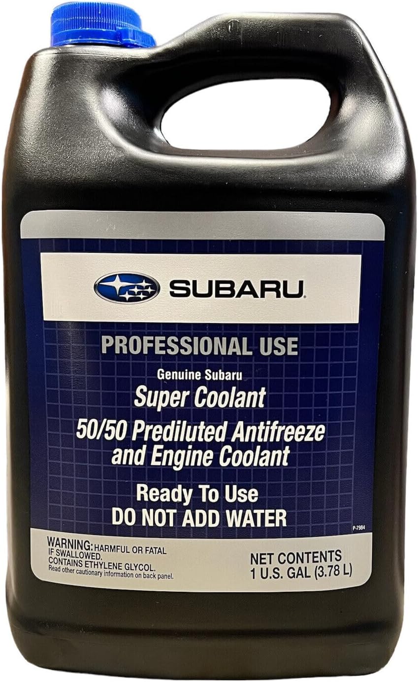 Subaru Genuine Super Coolant Blue Prediluted SOA868V9272 1 Gallon Pre Mixed 50/50 2009 and Newer Ascent BRZ Crosstrek Forester Impreza Legacy Outback WRX