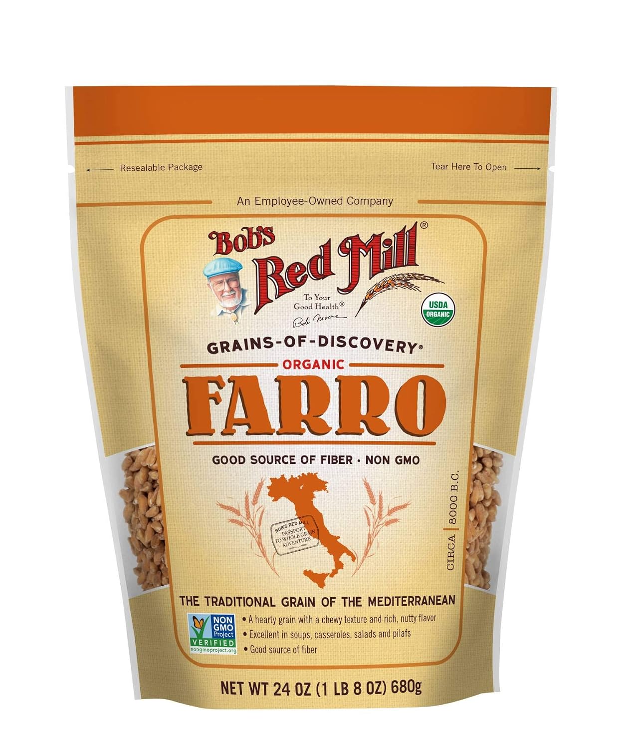 Bob's Red Mill Organic Farro Grain, 24oz