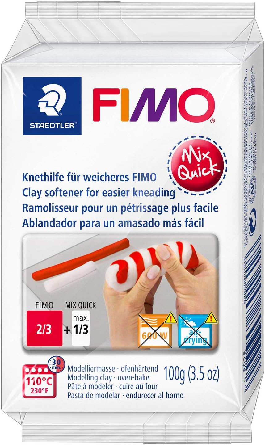 STAEDTLER 8026 FIMO Mix Quick - Polymer Clay Softener (1 x 100g Block)