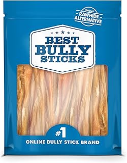 Best Bully Sticks 5-6 Inch Beef Bladder Sticks - 30 Count (Pack of 1) - 100% Natural, Single-Ingredient, Supports Dental Health, Rawhide Alternative