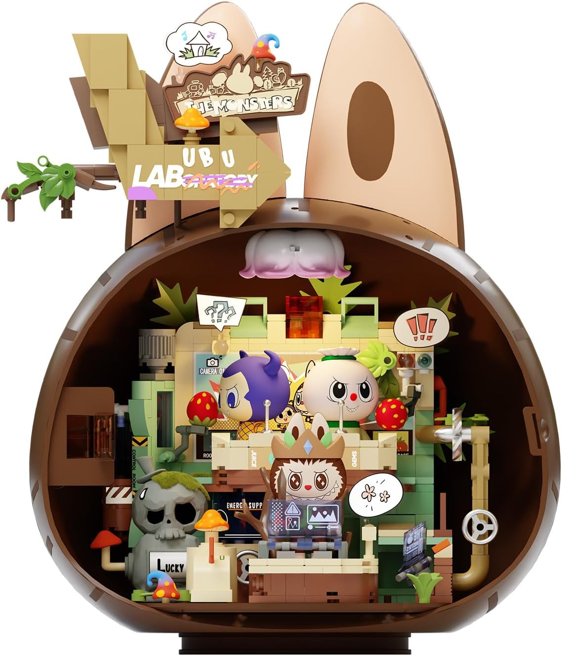 POP MART The Monsters Forest Secret Base Series Blocks-Playful Home, Labubu Building Toy Set, Interactive Building Toy for Kids, Boys, and Girls