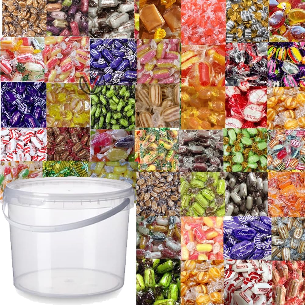 VIMIX MIXED PICK & MIX QUALITY ASSORTED BOILED SWEETS - Party Tub (1kg)