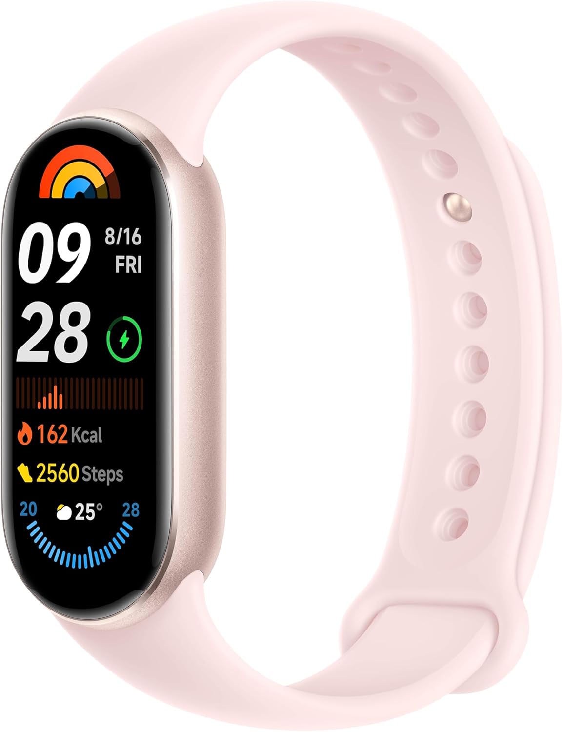 Xiaomi Smart Band 9 Global Version (2024) 1.62" Amoled Display | 233 mAh Battery | up to 21 Days of Battery Life | Over 150 Workout Modes | BT 5.4 | 50M Water Resistant - Mystic Rose