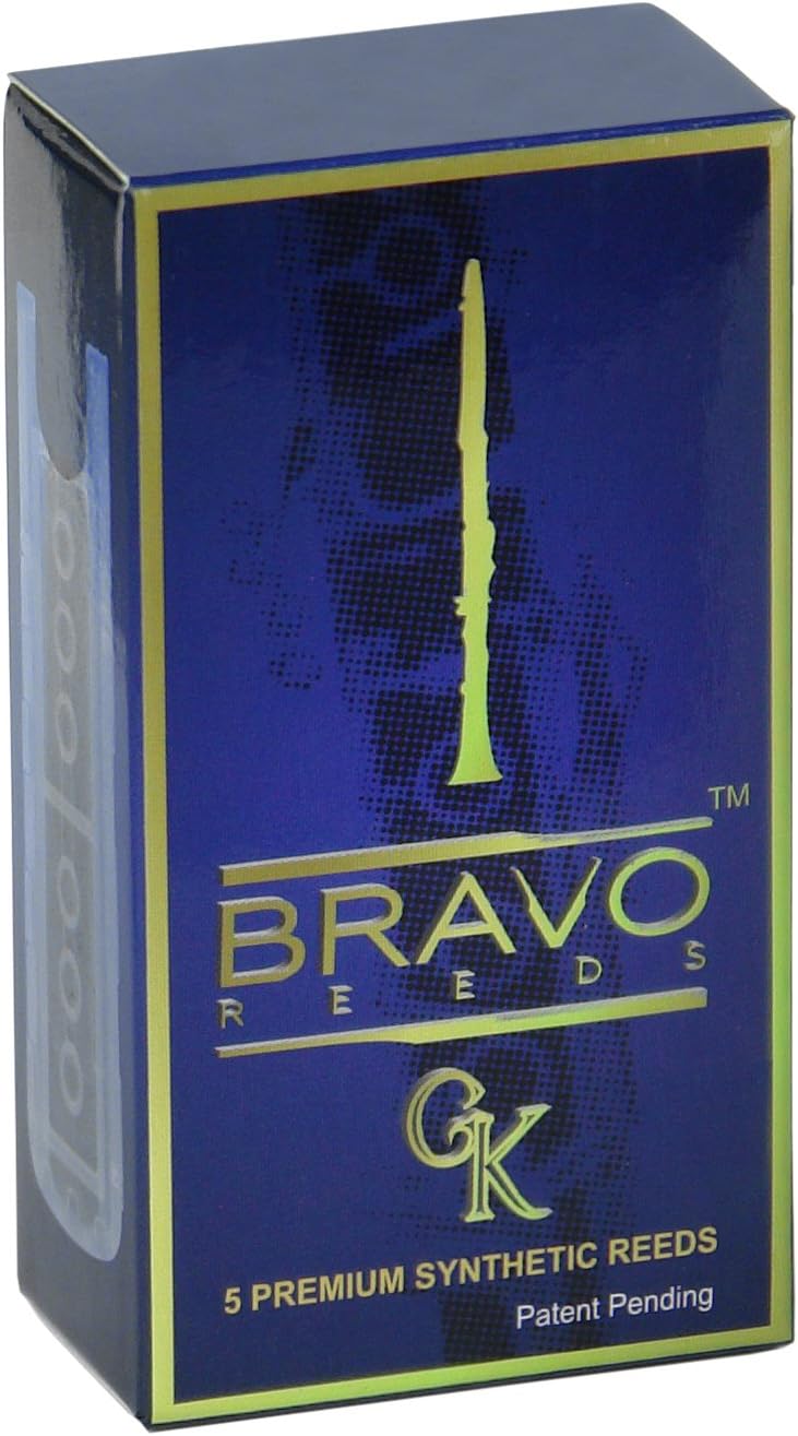 Bravo Synthetic Reeds for Bb Clarinet - Strength 3.5 (Box of 5), Model BR-C35