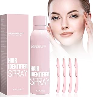 Hair Identifier Spray for Face Shaving, Facial Hair Identifier Spray for Dermaplaning, Premium Face and Body Shaving Spray for Women & Men – Smooth Skin Tool