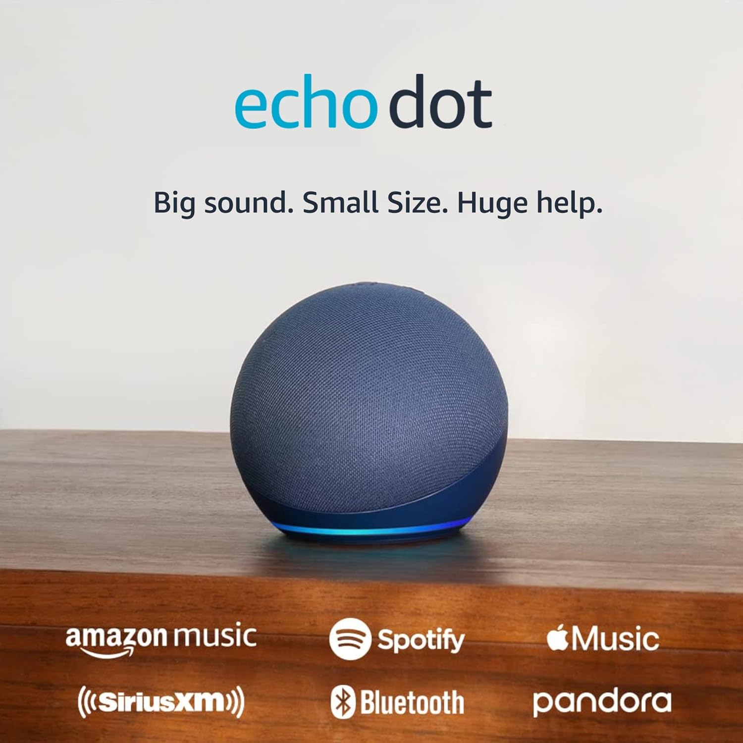 Amazon Echo Dot (newest model), Vibrant sounding Alexa speaker, Great for bedrooms, dining rooms and offices, Deep Sea Blue