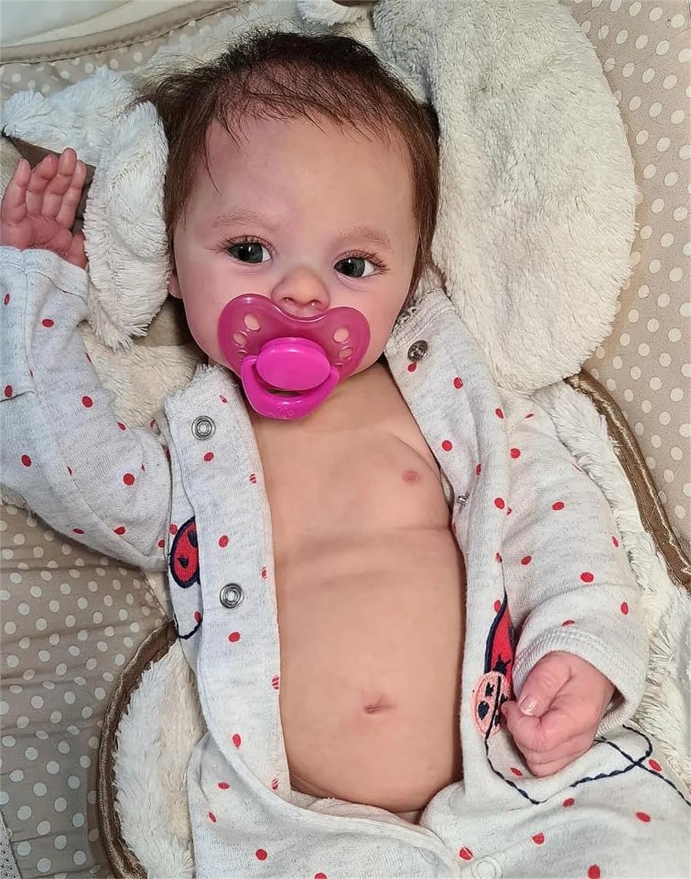 Zero pam Realistic Reborn Baby Dolls Full Body Boy Age 3+, Lifelike Silicone Newborn Baby Dolls 18 Inch Washable Real Looking Babies Doll, Smiling Life Size Babies Doll