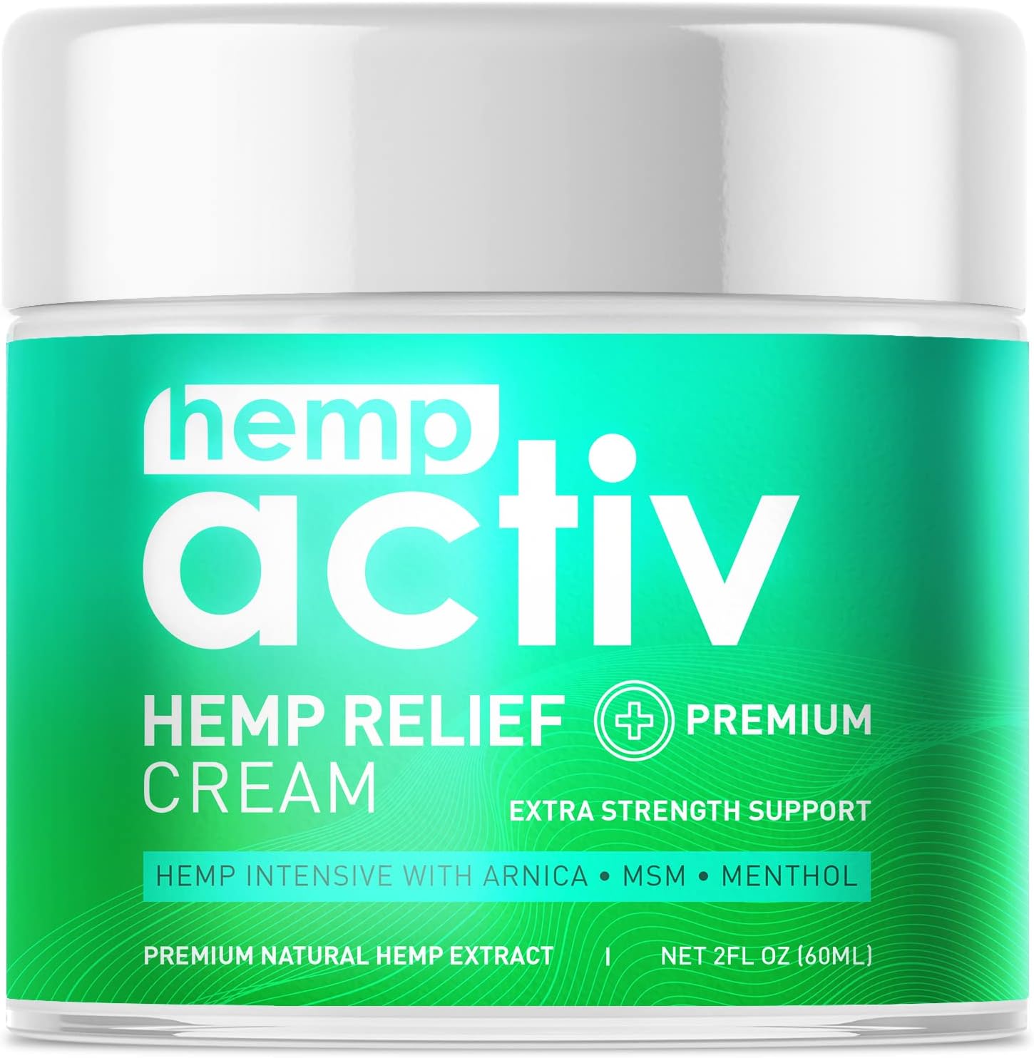 Joint & Muscle Relief Cream, Infused with Hemp, Menthol, MSM & Arnica, Soothe Discomfort in Your Back, Muscles, Joints, Neck, Shoulder, Knee, Nerves - 2 Fl Oz