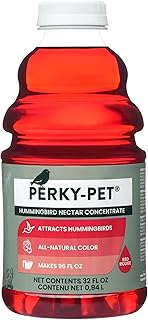 Perky-Pet 238 Red Hummingbird Liquid Nectar 32 Fl.Oz - Makes Up To 96 Fluid Ounces