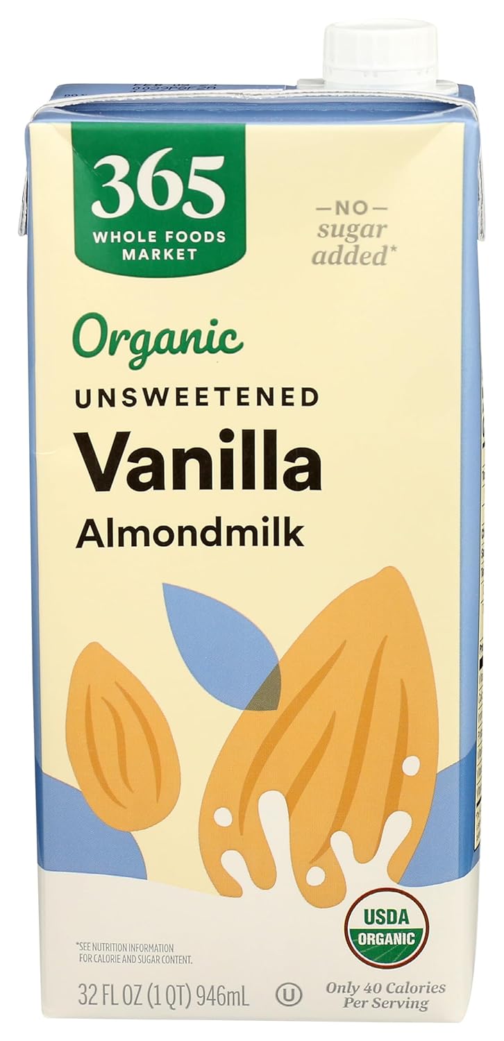 365 by Whole Foods Market, Organic Unsweetened Vanilla Almond Milk, 32 FZ