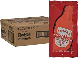Frank's RedHot Original Cayenne Pepper Sauce Packets, 200 count - One 200 Count Package of Frank's Hot Sauce Packets, Perfect Single-Serve Size for Take-Out, Delivery and Catering