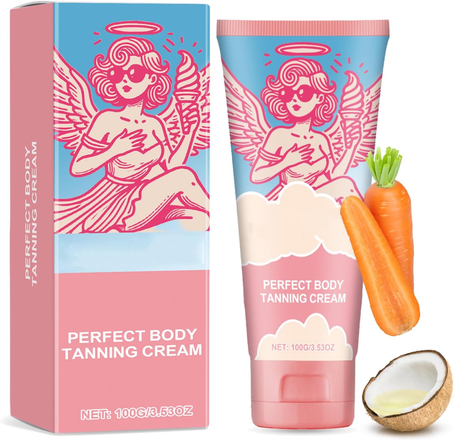 Perfect Body Tanning Cream, Tanning Accelerator, Hydrating Sunbed Cream for Deep Results, Sun-Kissed Skin Tanning, Smooth Streak-Free Finish for All Skin Types