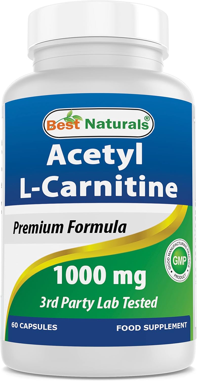 Best Naturals Acetyl L-Carnitine 1000 mg 60 Capsules