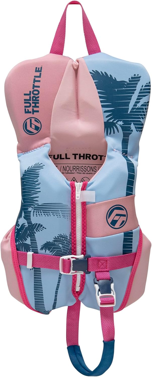Full Throttle Rapid Dry Flex-Back Infant Life Jacket – U.S. Coast Guard and Transport Canada Approved, fits Infants Less Than 30 pounds