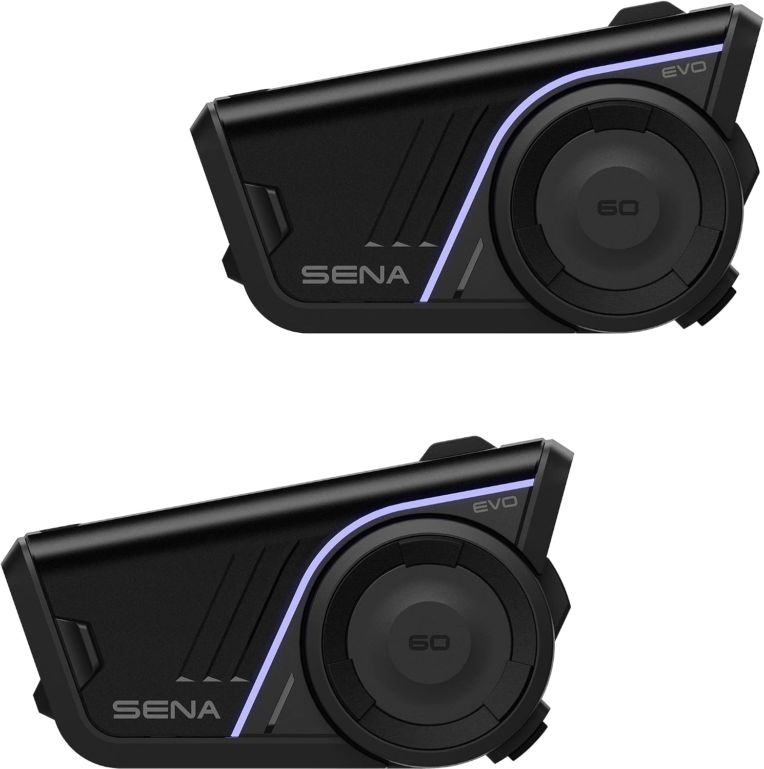 Sena 60S EVO Motorcycle Bluetooth Communication Headset (Dual Pack)