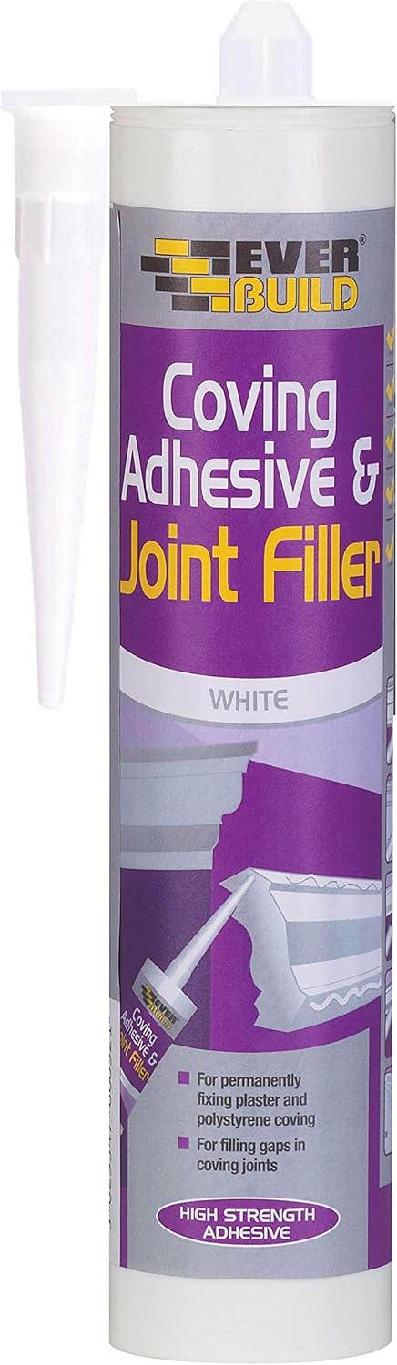 Everbuild EBD Coving Adhesive and Joint Filler 310 ml, White, 290ml