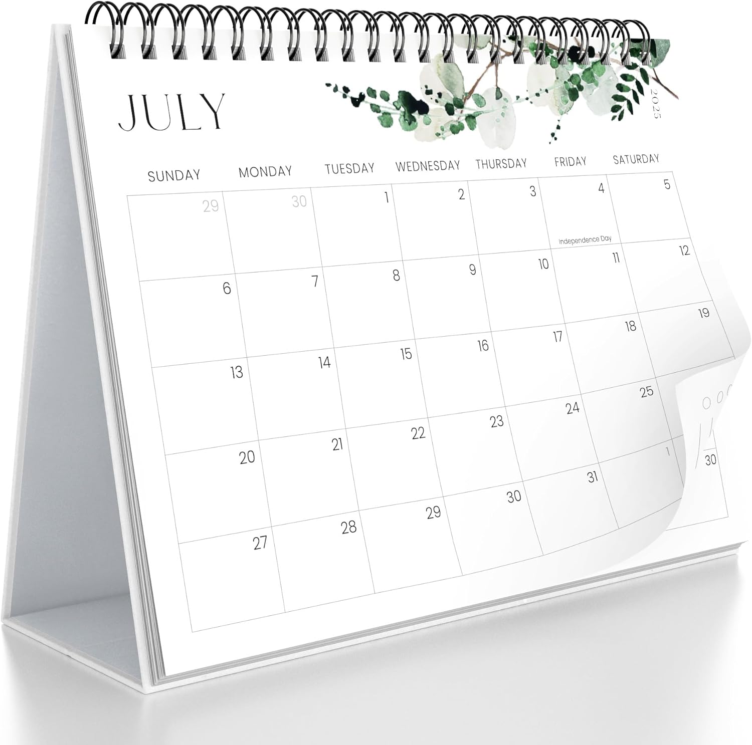 Aesthetic Desk Calendar 2025-2026 - Runs June 2025 until December 2026 - Beautiful Small Flip Desktop Calendar for Easy Organizing