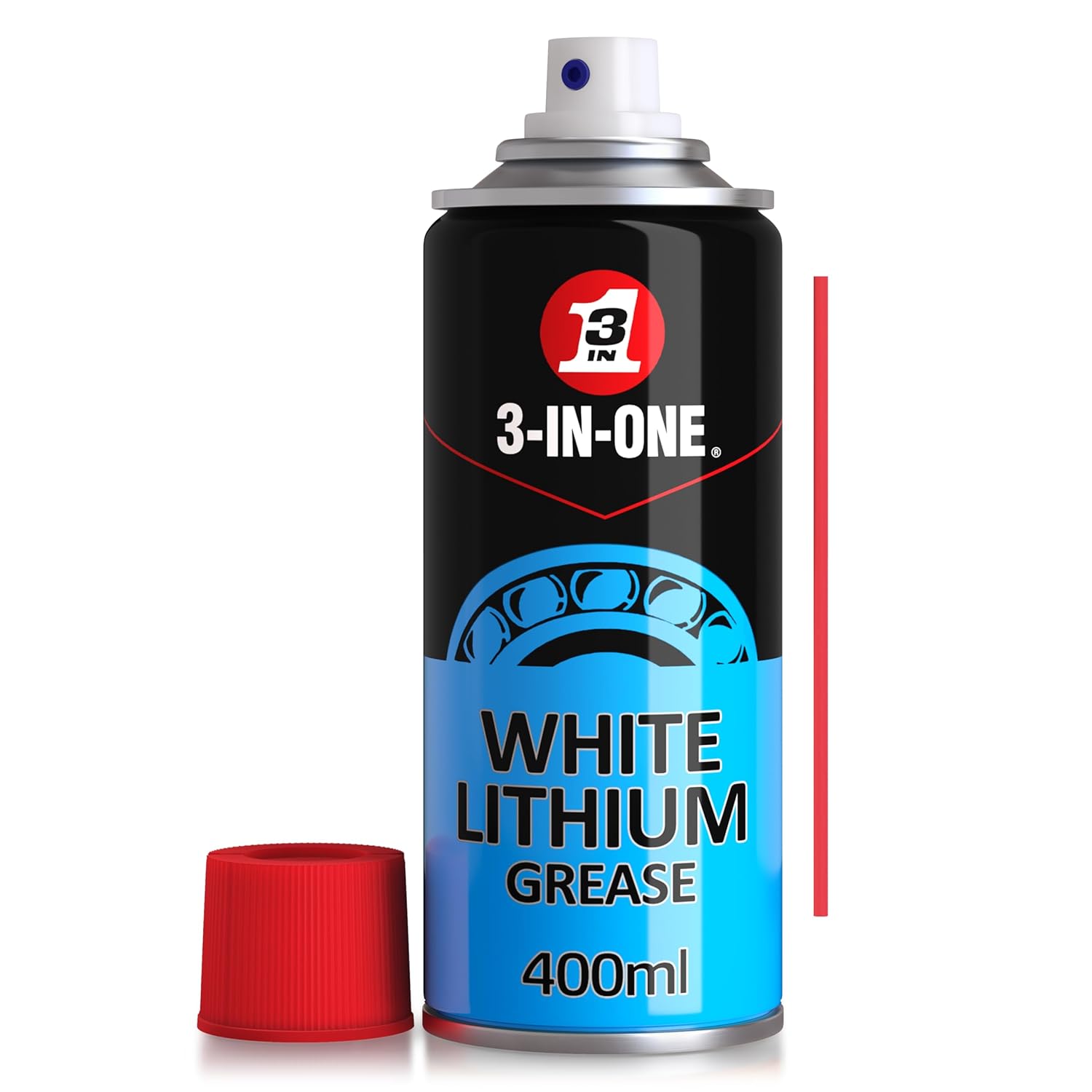3-IN-ONE White Lithium Grease 400ml - Long-Lasting Lubrication for Precision Mechanisms and Metal to Metal Applications