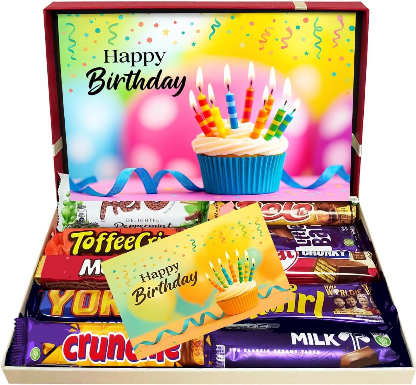 Birthday Chocolate Gift Box | Letterbox Gift Chocolate Selection Box with 10 Milk Chocolates | Happy Birthday Gifts for Kids Him Her