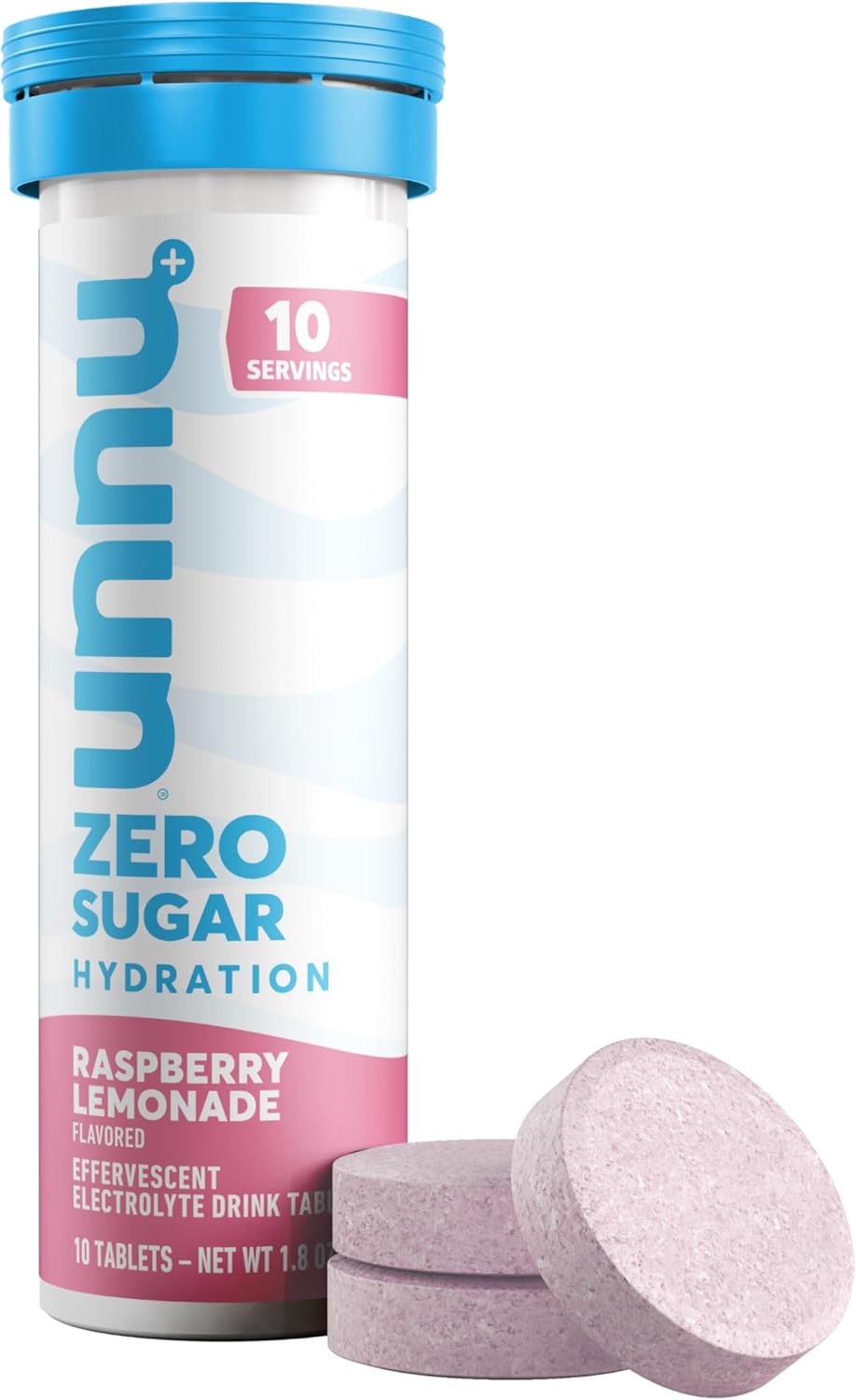 Nuun, Electrolyte Zero Sugar Rasplemonade Tube, 10 Count