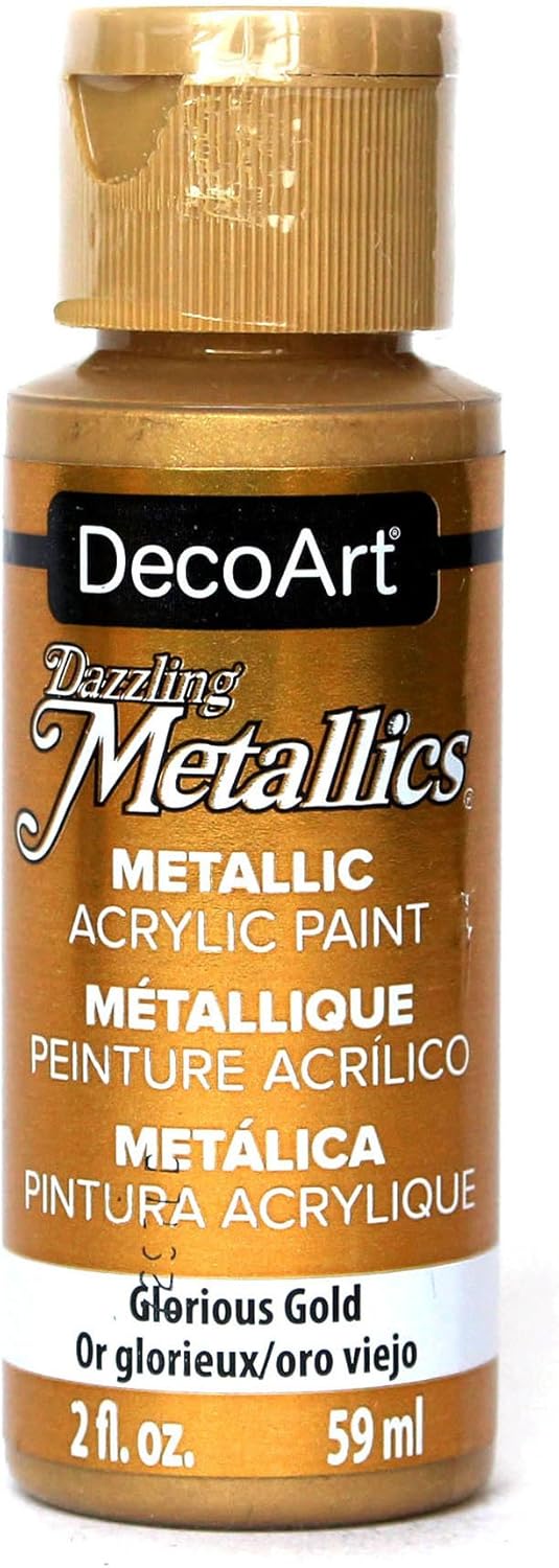 Deco Art Americana Acrylic Metallic Paint, Glorious Gold, 59 ml (Pack of 1)