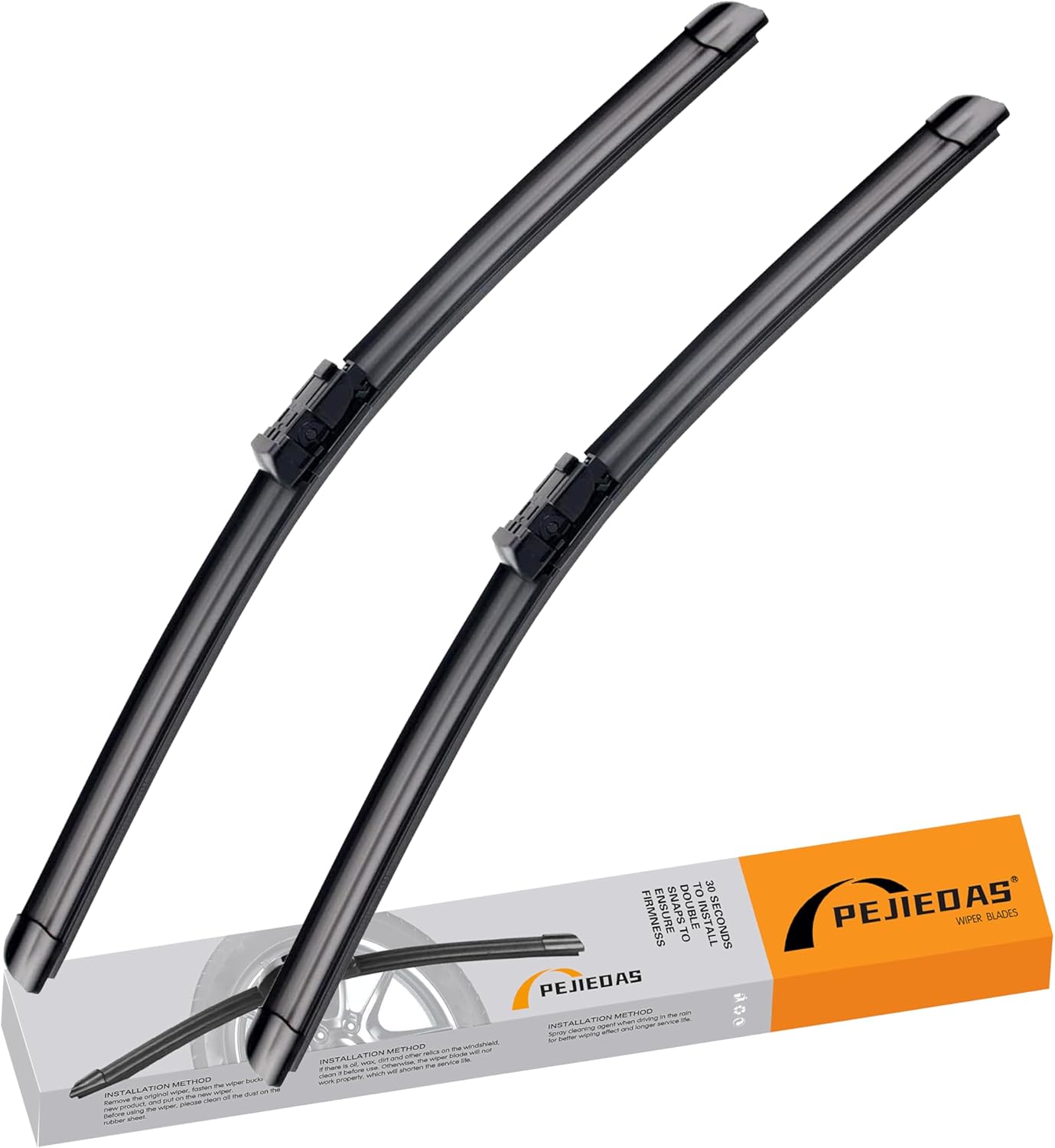 2 x OEM Quality Wiper Blades for Trax 2012-2019/Ford Fiesta 2009-2017, OE Genuine Style (26" + 15" Front Wiper Blades)