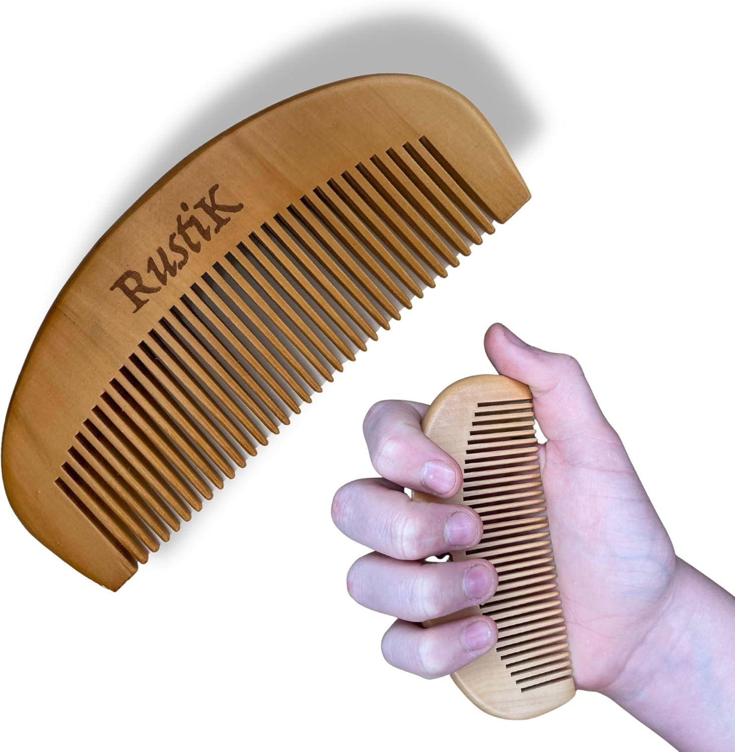 Labour/Birthing Comb by RustiK, Natural Pain Relief, Splinter Free Pear Wood, Acupressure, Can be used with Anxiety or other Pain/Stress Situations. Labor, Pregnacy.