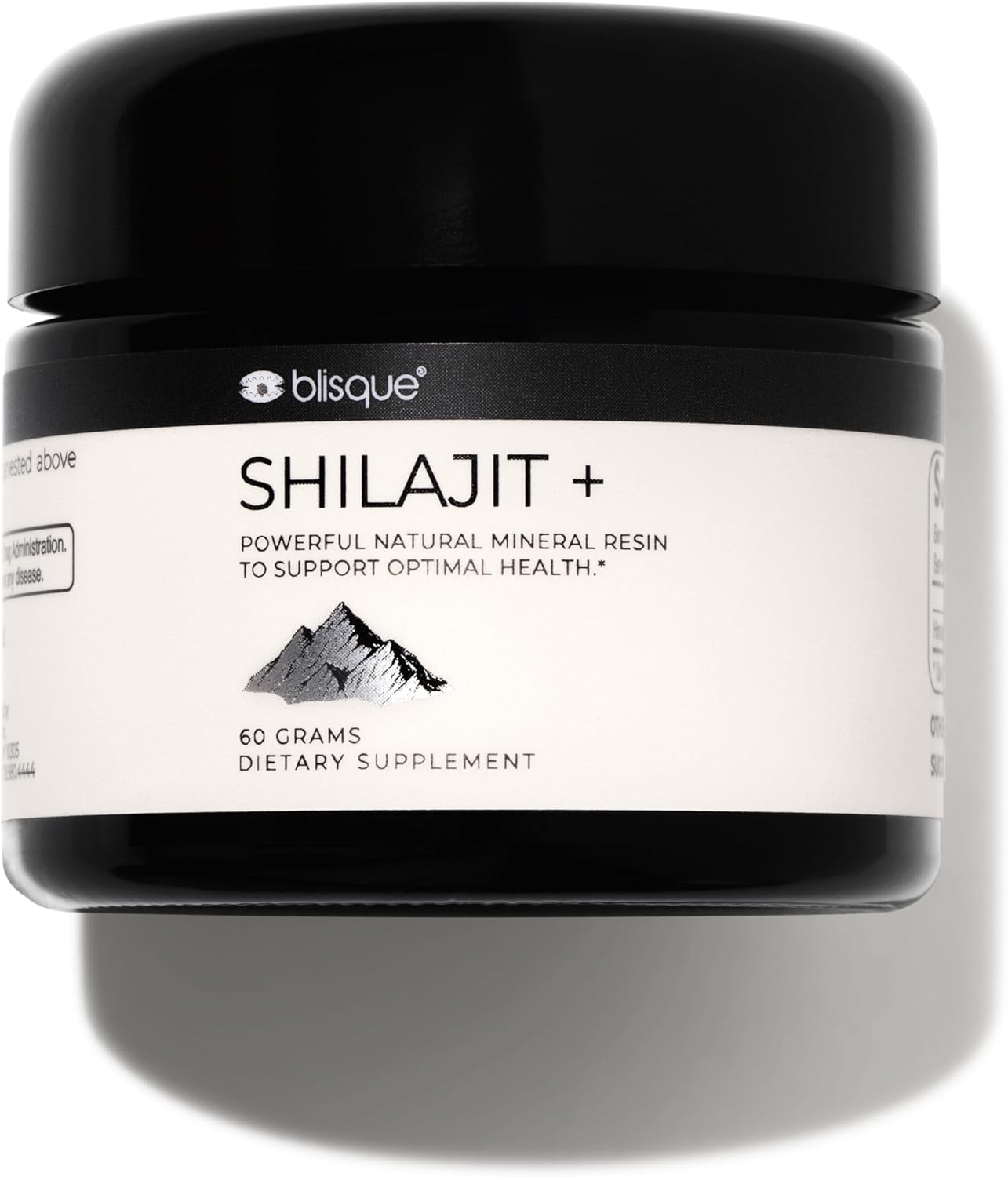Blisque – Pure Himalayan Organic Shilajit Resin Supplement | Authentic and Natural | Golden Grade A | Contains Fulvic Acid and Trace Minerals | 60 Grams