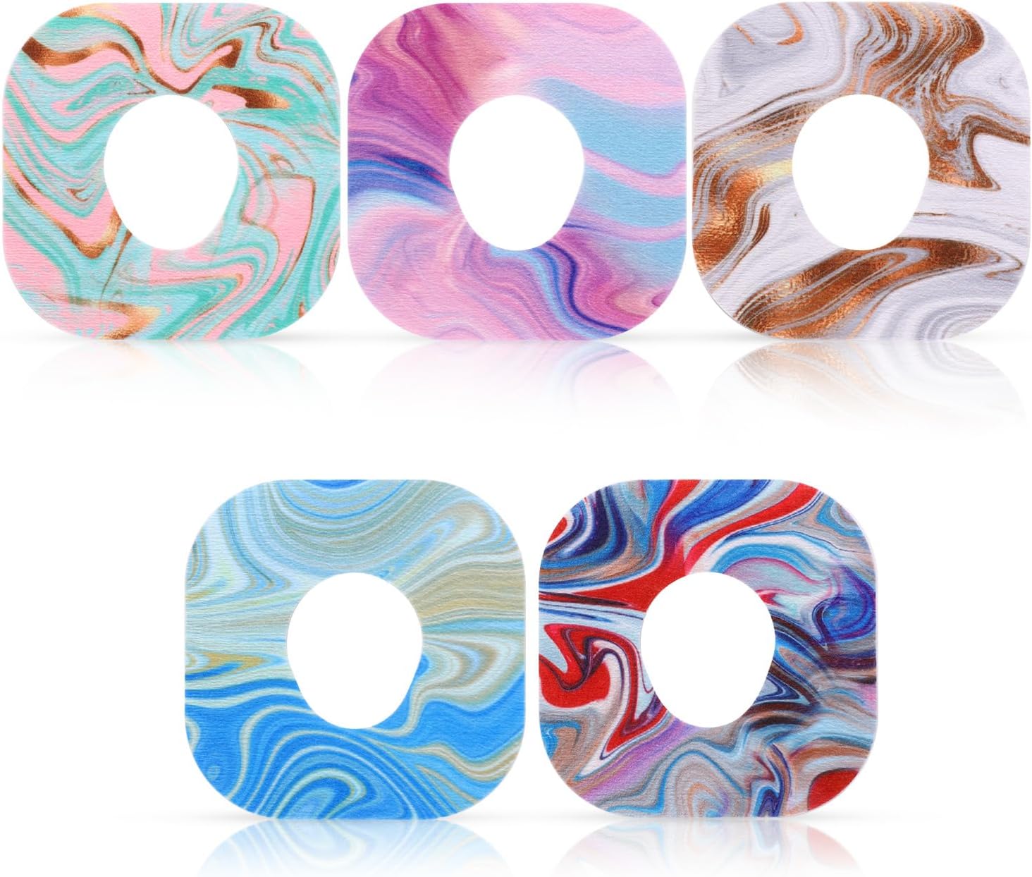 25pcs Adhesive Patches for Dexcom G7, Waterproof Sensor Patches Stickers Pre-Cut Sweatproof Breathable Sensor Cover Adhesive CGM Tape Compatible with Dexcom G7 (Gradient)