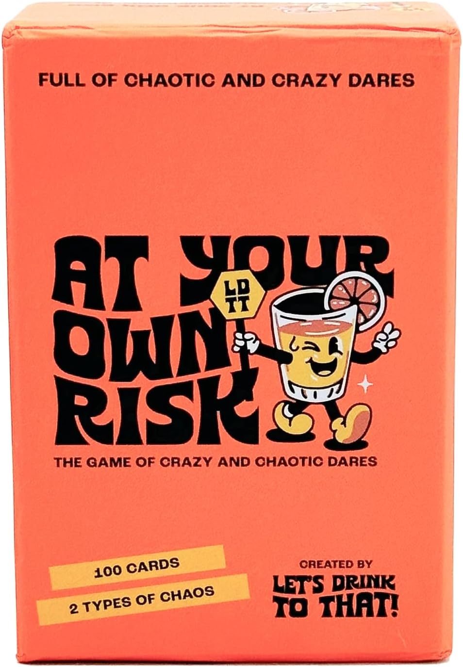 Island Dogs Let’s Drink to That - at Your Own Risk | Fun Card Game of Crazy & Chaotic Dares | Drinking Party Game for Adults | 100 Cards and Hours of Fun