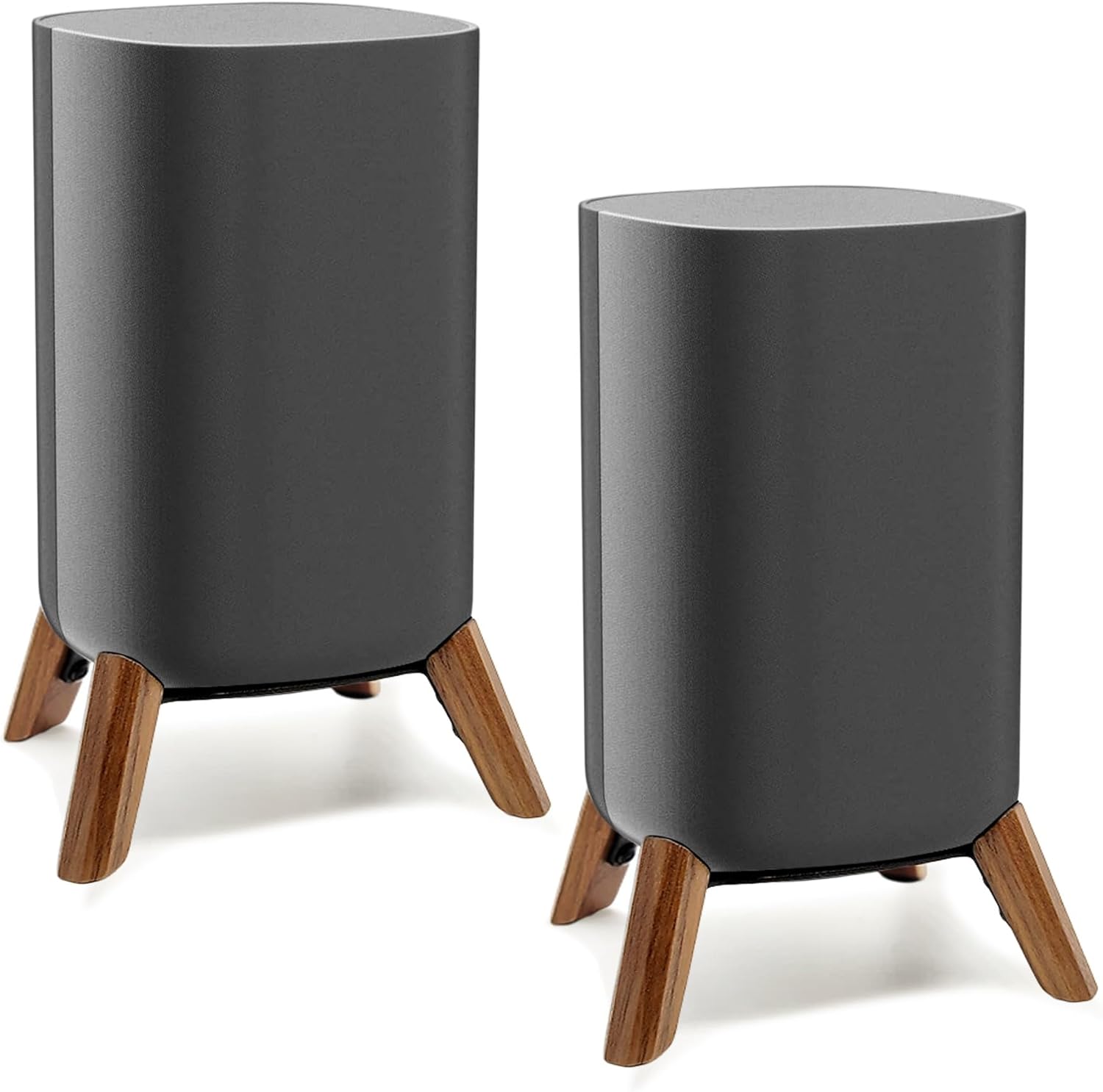 Real Wood Stand for Roku Wireless Speakers,Tripod Holder Accessories Protect Audio for Better Sound,Secure Stable Wooden Mount for roku Speaker (Walnut,2 Packs)