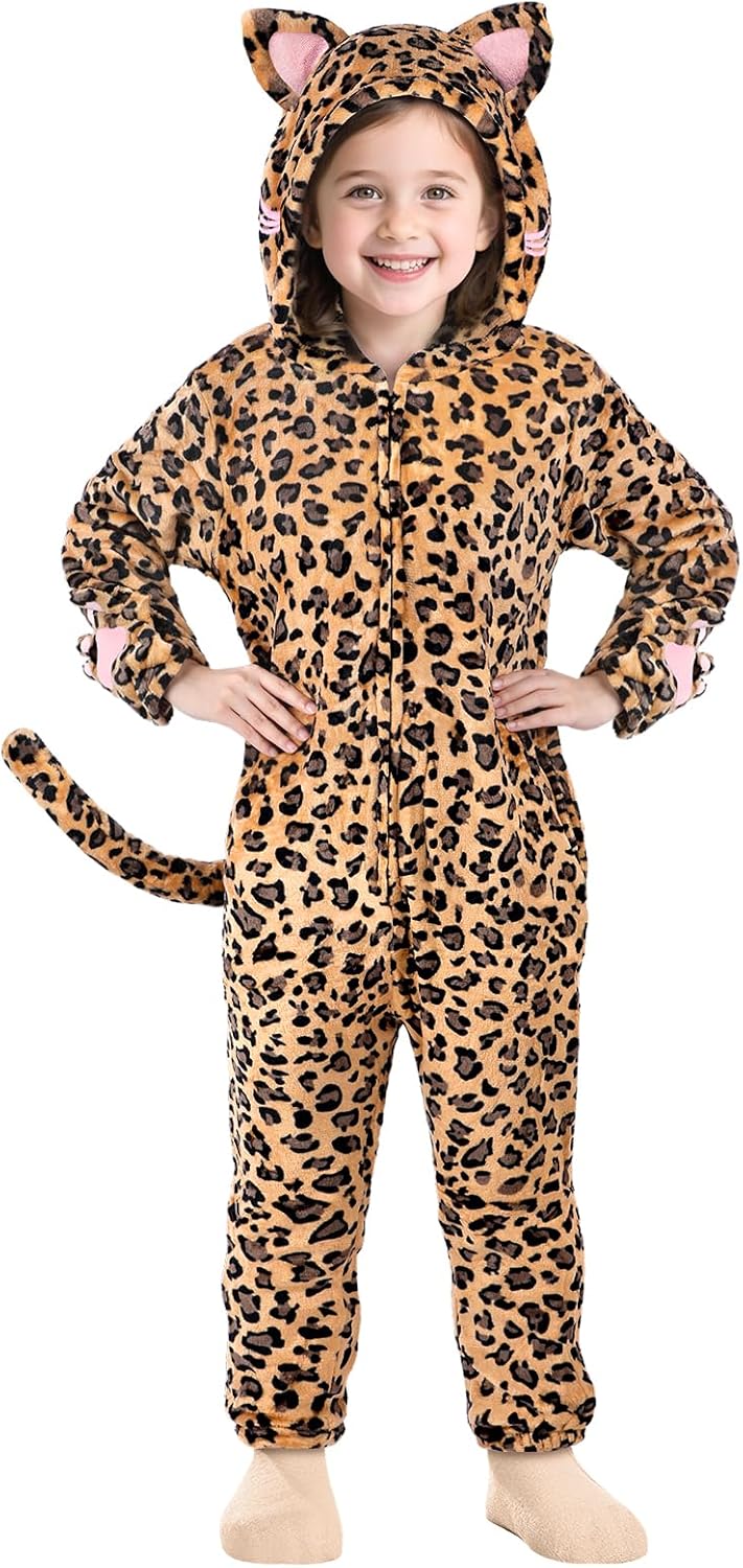 Joycover Cat Costume for Girls, Black Kids Dress Up, Halloween Costumes for Kids Aged 5-10