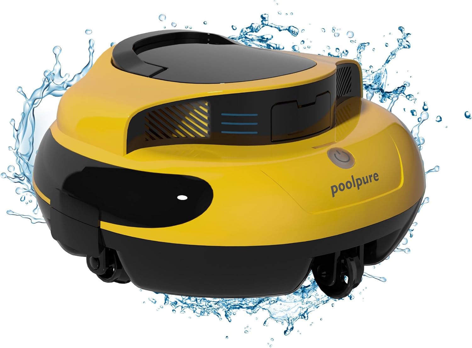 POOLPURE Pool Robot, 120 Minutes Powerful Cleaning, Double Motor, IPX8 Waterproof, LED Indicators, Wireless Pool Robot with Battery, Above Ground/Built-in Flat Pools