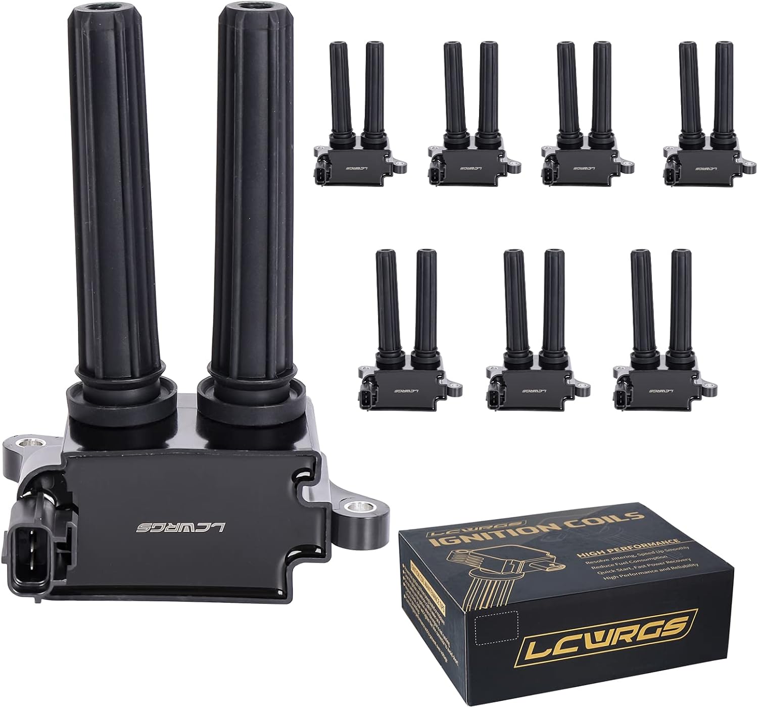 Pack of 8 Ignition Coils for 5.7 V8 HEMI Dodge Ram 1500 2500 3500 Charger Durango Chrysler 300 Jeep Grand Cherokee 2006 2007 2008 2009 2010 2011 2012 2013 2014 2015 Coil Packs Replaces# UF504
