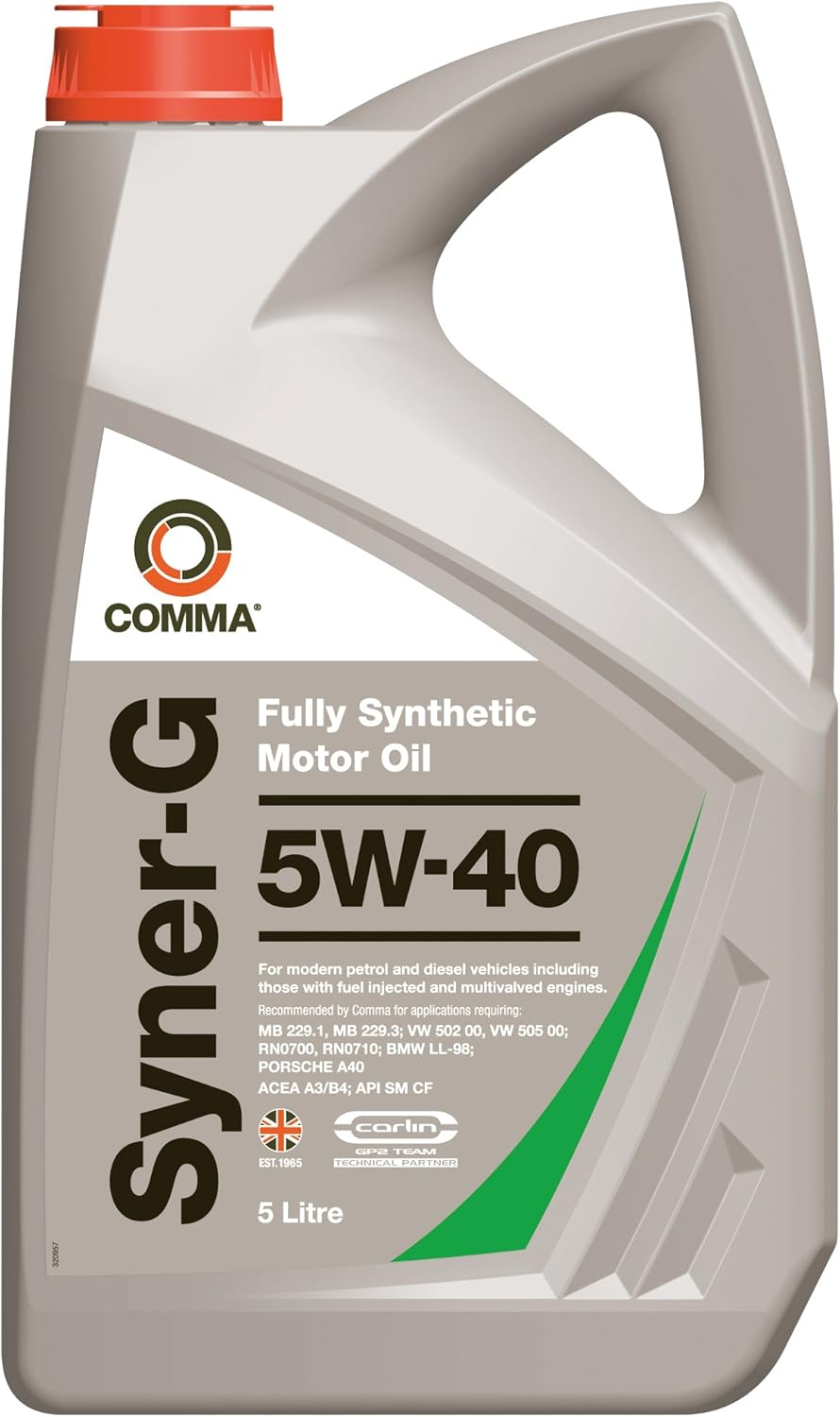 Comma SYN5L 5L Syner-G Full Synthetic 5W40 Motor Oil