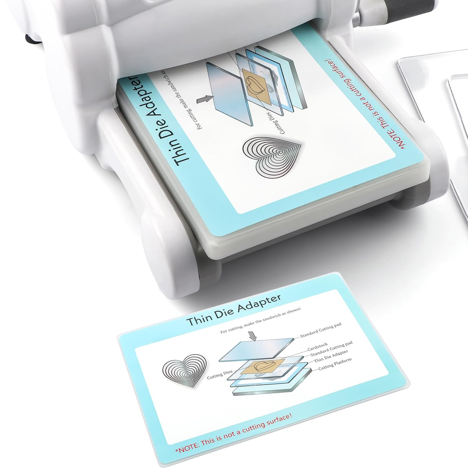 2 Pieces 9x6inch Standard Adapter Pad for Sizzix Big Shot Machine, Thin Die Adapter for Die Cutting Machine Cutting Pads Shim to Create A Sandwich for Most Thinlits Wafer Thin Dies