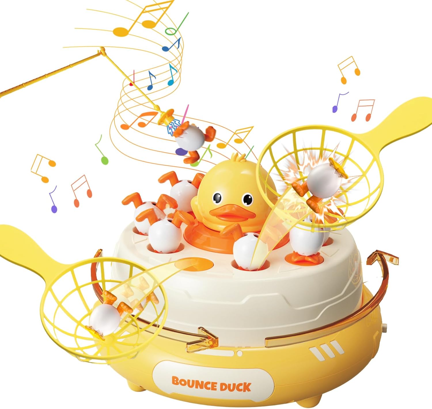 B.Duck Games for Kids, Board Games Bounce and Catch Duck Popping Up Toys for Kids 5-7, Multiple Playstyles Family Board Games for Boys Girls, Birthday Gifts Christmas Party Games for Toddlers 3-5 4-8