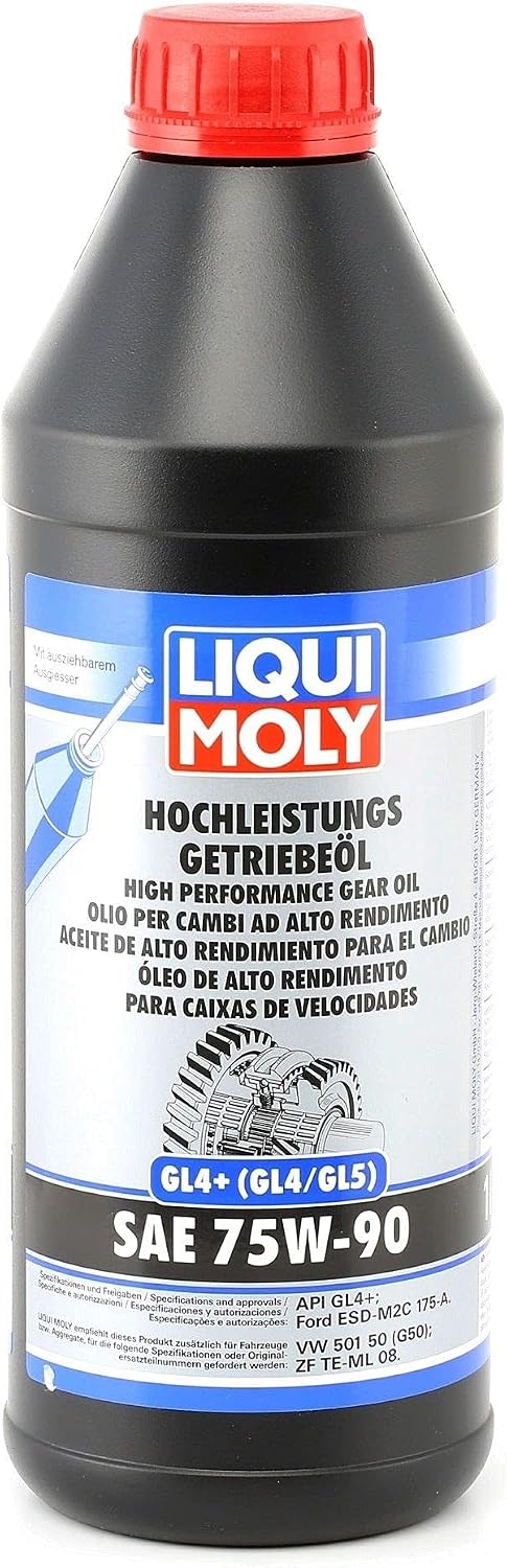 Liqui Moly High Performance Gear Oil (GL4+) SAE 75W-90 | 1 L | Gear oil | Hydraulic oil | SKU: 4434