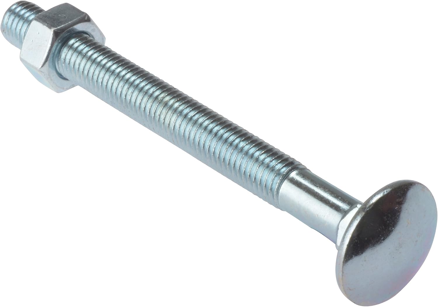 ForgeFix Carriage Bolts | M10 x 130mm | Zinc Plated | Bag 10