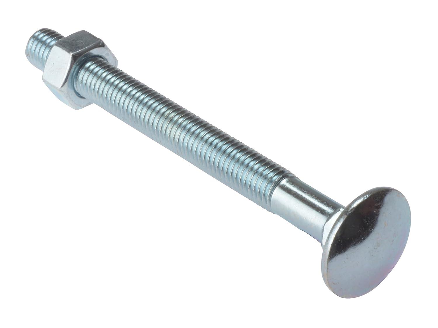 ForgeFix Carriage Bolts | M10 x 150mm | Zinc Plated | Bag 10