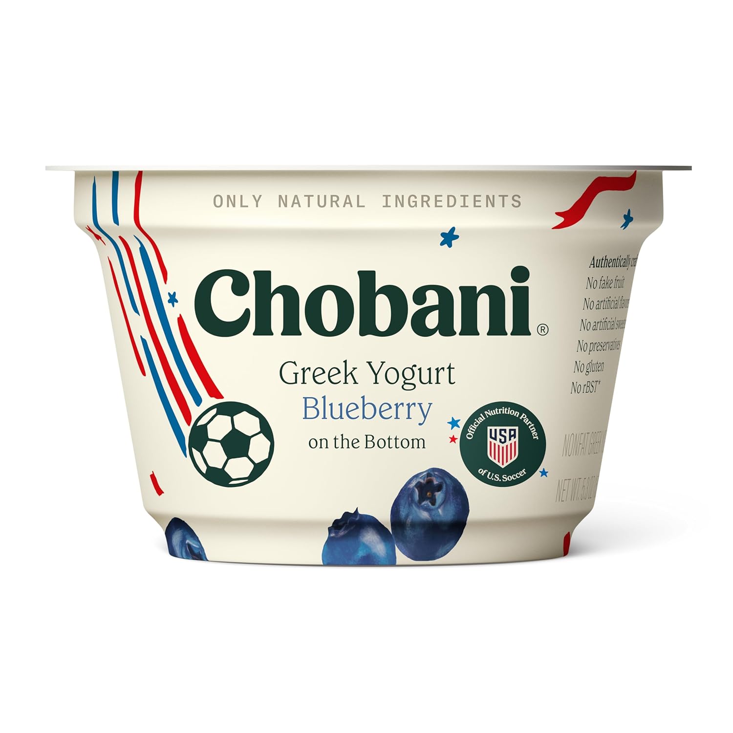 Chobani® Non-Fat Greek Yogurt Blueberry on the Bottom 5.3oz