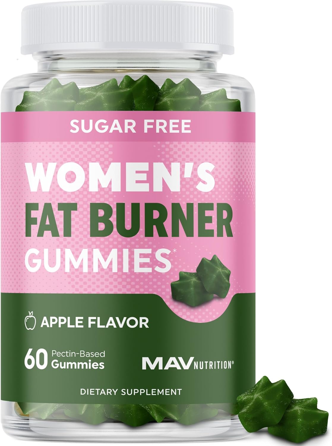 Women’s Fat Burner Gummies for Weight Loss | Green Tea, Green Coffee Bean, Garcinia Cambogia & Ketones | Fat Burners for Women Weight Loss Gummies | Green Tea Fat Burner Supplements | 60 Count