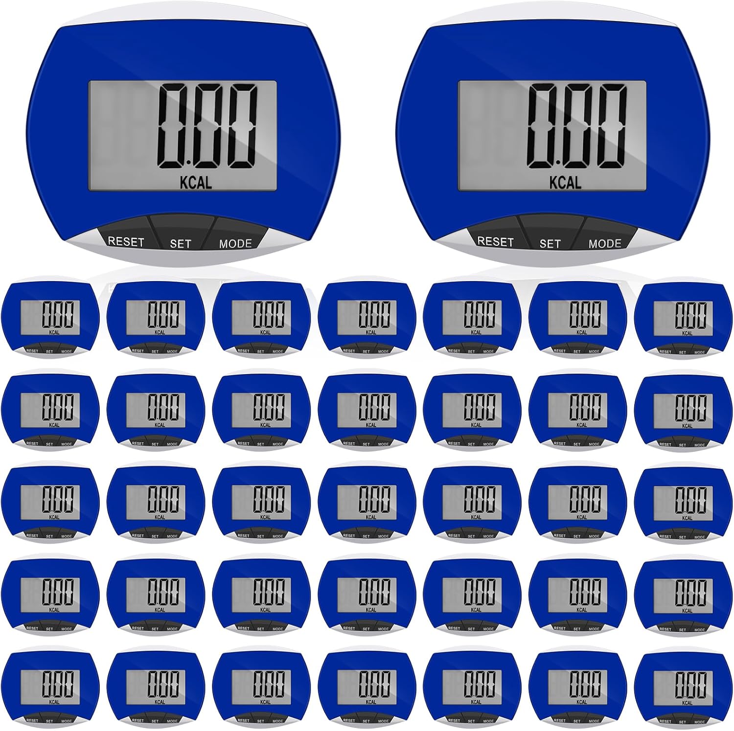 Weewooday Pedometer for Walking Steps and Miles Simple Step Counter Clip on for Walking with Digital Display Portable Tracker Pocket Pedometer Bulk for Men Women Adults Seniors