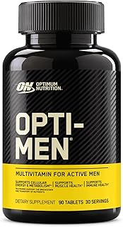 Optimum Nutrition Opti-Men, Vitamin C, Zinc and Vitamin D, E, B12 for Immune Support Mens Daily Multivitamin Supplement, 90 Count (Packaging May Vary)
