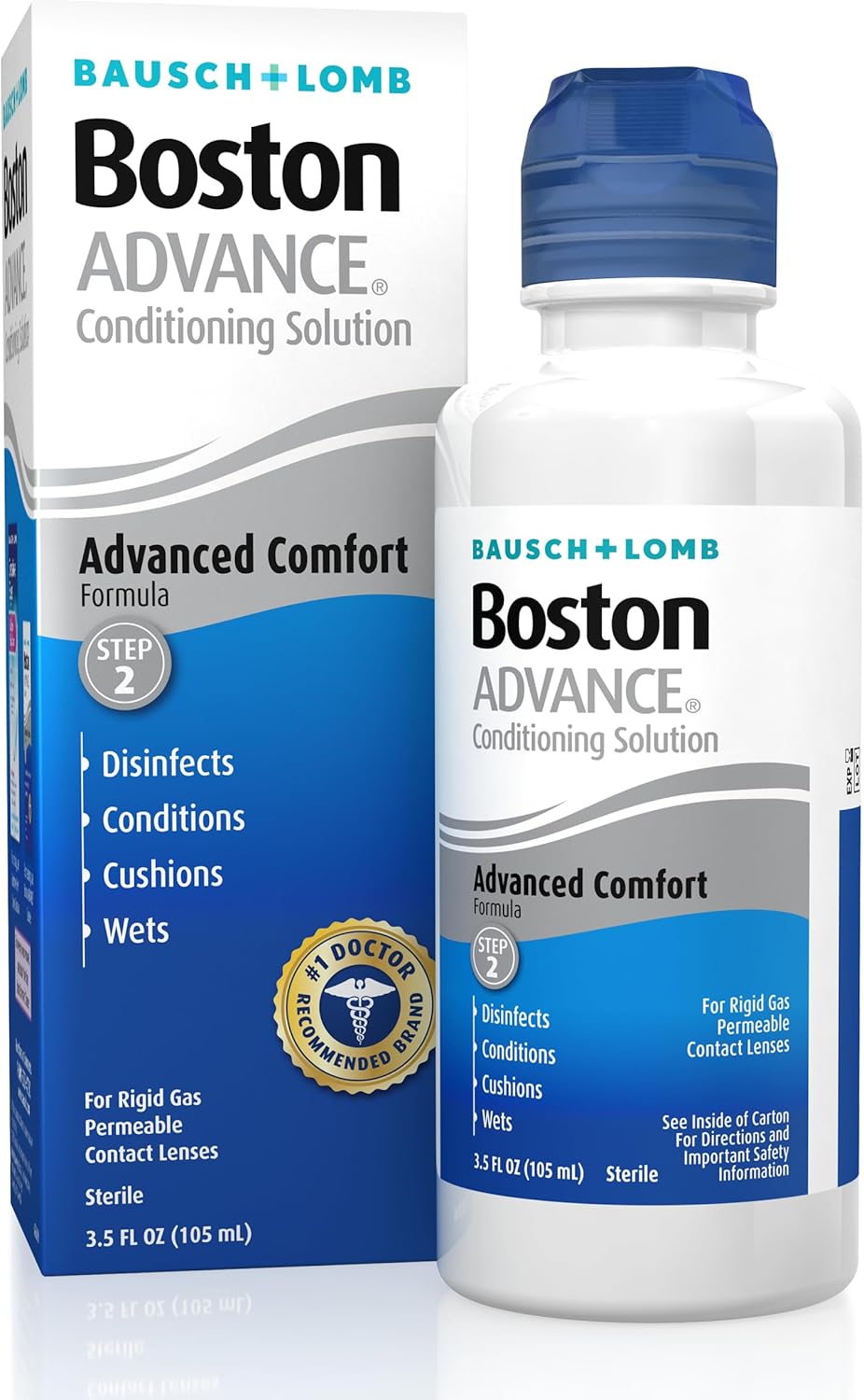 Boston ADVANCE Conditioning Contact Lens Solution for Rigid Gas Permeable Lenses from Bausch + Lomb, 3.5 fl. oz.