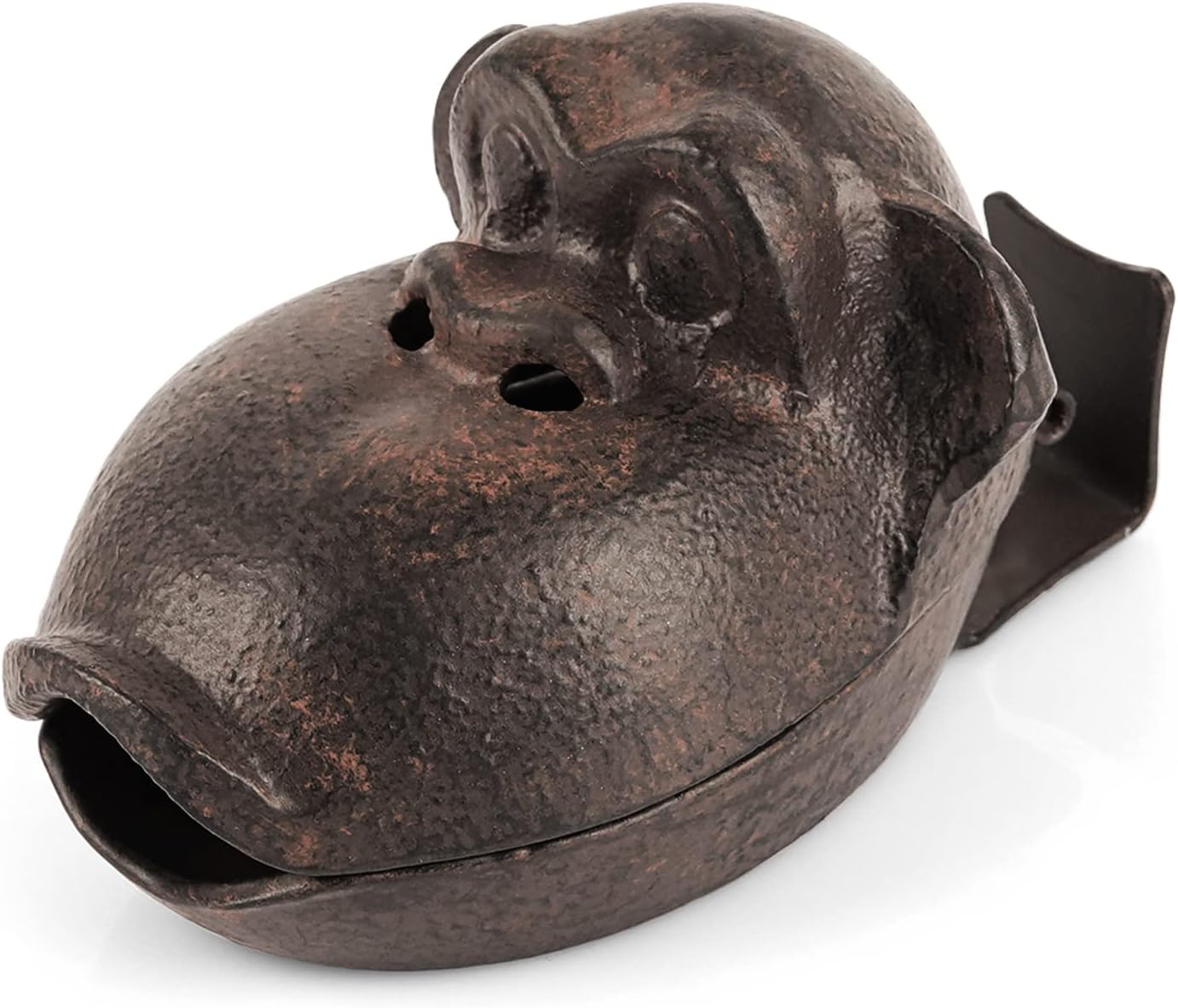 Cast Iron Retro Creative Orangutan Cigar Ashtray Funny Cigarette Ash Tray Sculpture for Home Decor Black