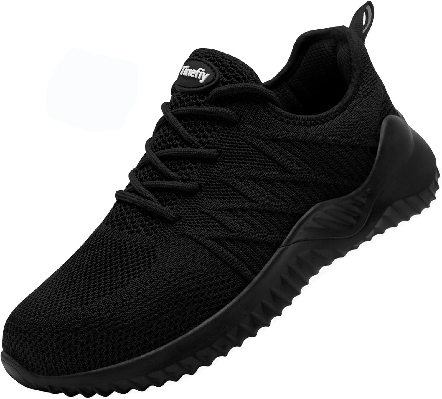 Tinefiy Steel Toe Shoes for Women Lightweight Comfortable Slip Resistant Safety Work Sneakers Cushion Puncture Proof Shoes Indestructible Shoe