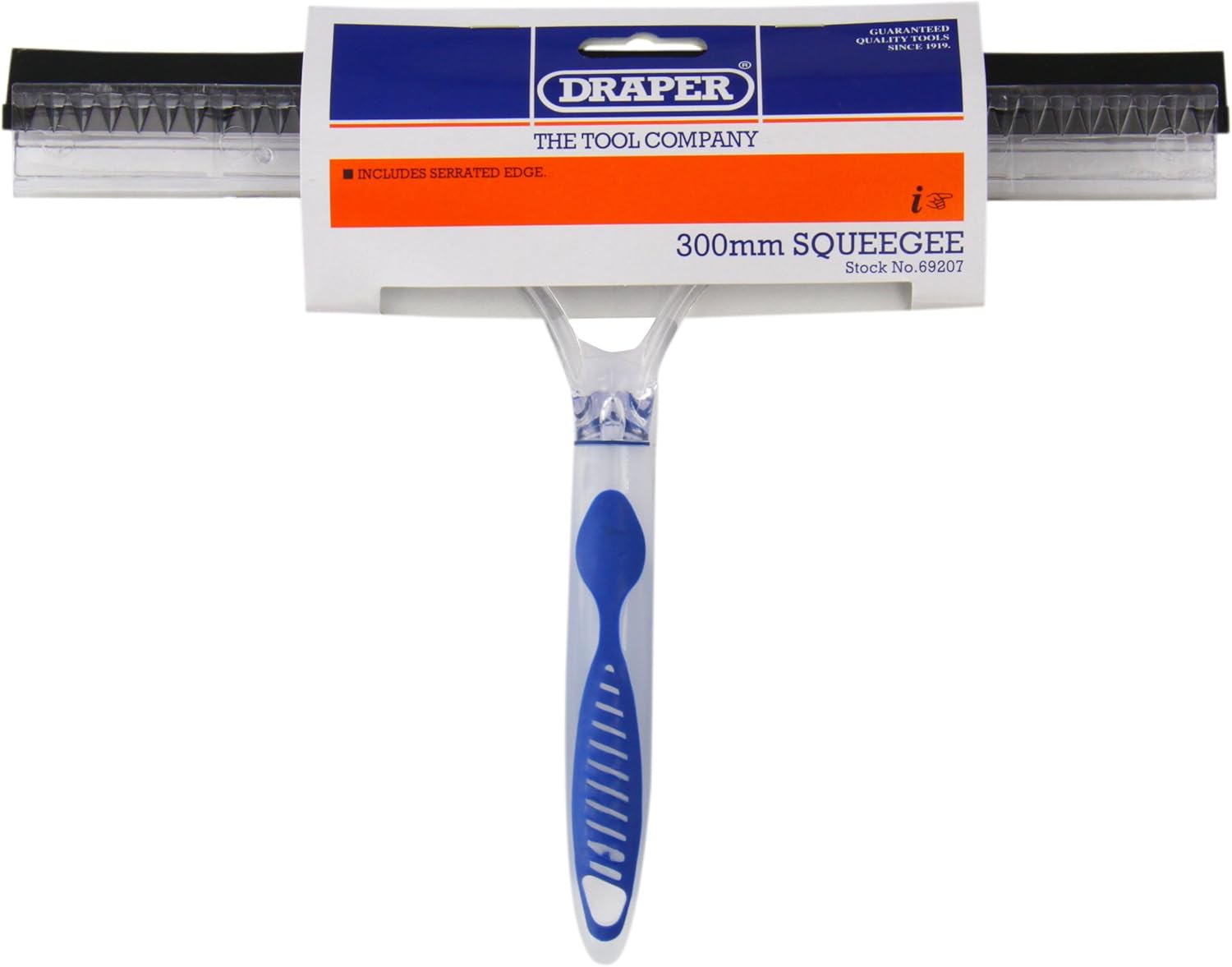 Draper 69207 300 mm Squeegee Window Wiper Blade , Blue
