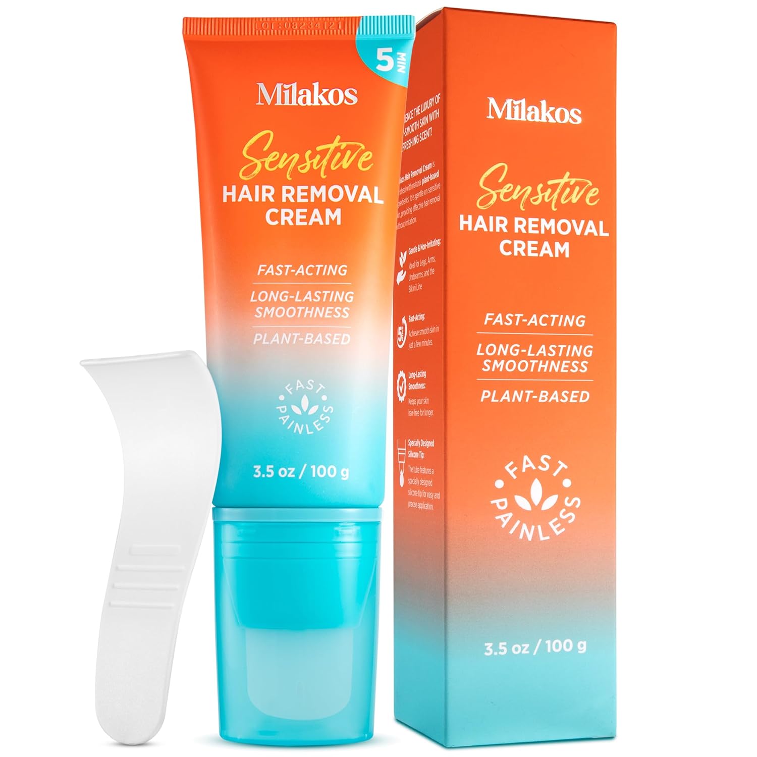 Hair Removal Cream for Women & Men, Depilatory Cream for Bikini Pubic (Pack of 1)