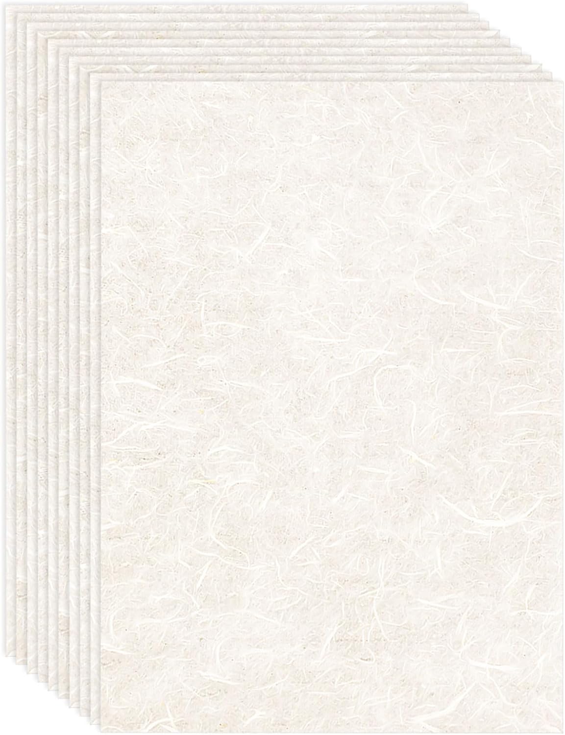 60 Sheets Mulberry Paper A4, Rice Paper Handmade Decoupage Papers for Writing Drawing Scrapbooking and DIY Art Craft(21x29.7cm)